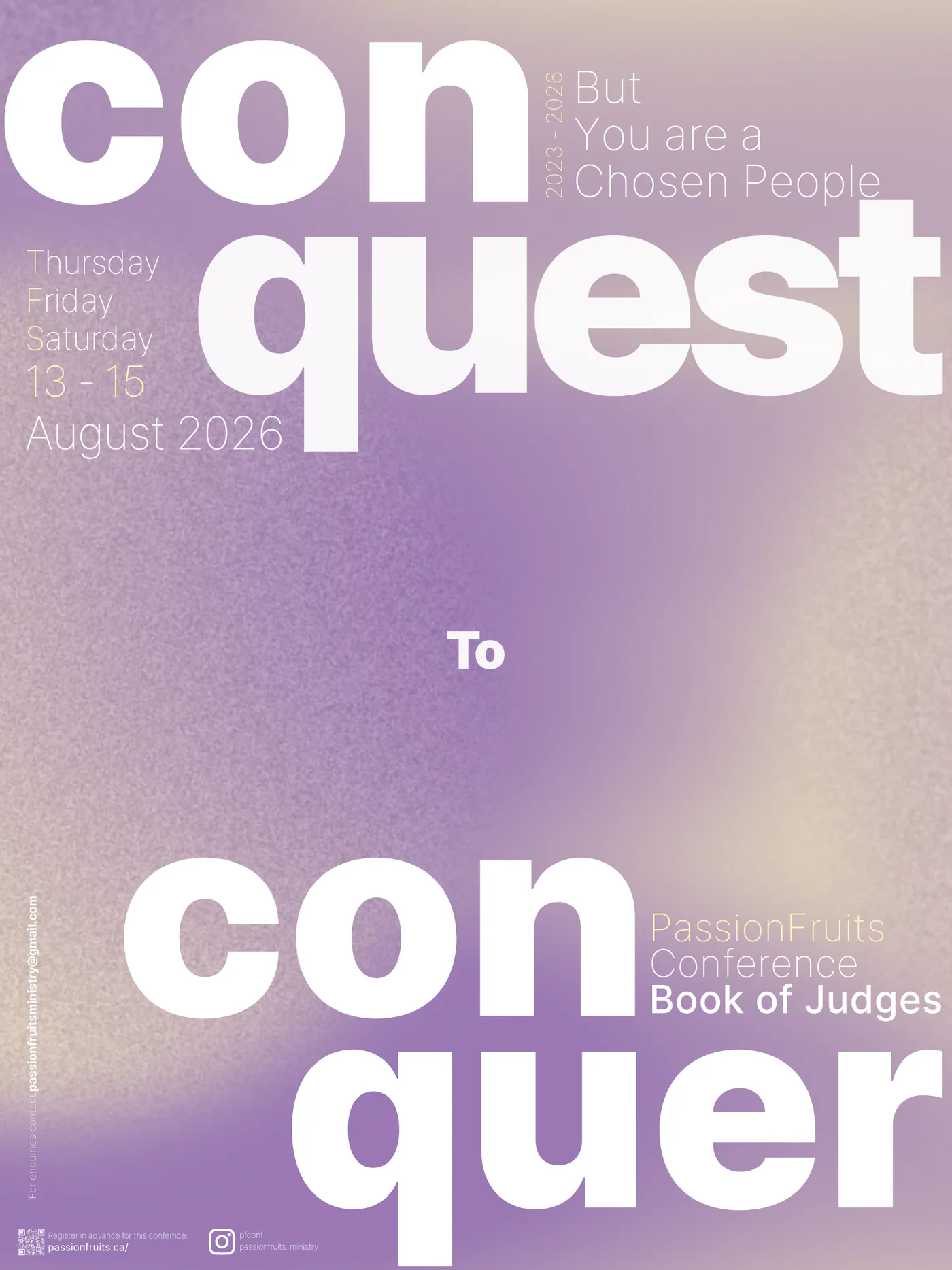PassionFruits conference campaign artwork preview